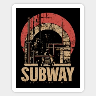 SUBWAY – Urban Transit Solitude Poster Sticker